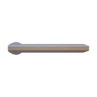 Atlanta Door Handle on Rose - Satin Chr